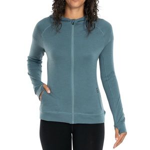 Woolly Pro Knit Zip 100% Merino Wool Hoodie Zip Up Jacket